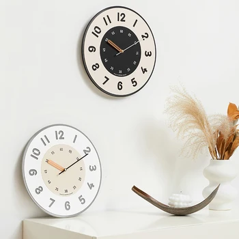Черные Настенные часы Современного Дизайна, Роскошные Электронные Настенные часы в скандинавском стиле, Цифровые Креативные Предметы для украшения дома Orologio Da Parete