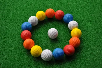 PGM 10 шт. Желтые тренировочные мячи для гольфа 42,6 мм Губчатые эластичные шарики из пенополиуретана Могут поражать около 800 раз Спортивные принадлежности для гольфа