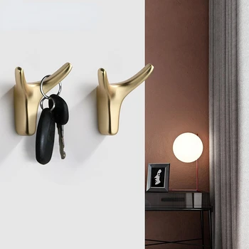 Высококачественный обувной шкаф, крючок для гардероба, Скандинавское крыльцо, настенная вешалка для одежды, одинарный металлический золотой черный крючок для примерочной
