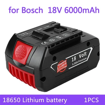 Специальное предложение Аккумулятор 18V 6.0Ah Для Электродрели Bosch 18 V Литий-ионный Аккумулятор BAT609 BAT609G BAT618 BAT618G