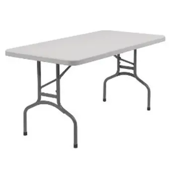 ®Прямоугольный складной столик размером 30 x 60 дюймов, серый в крапинку, грузоподъемностью 1000 фунтов
