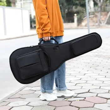 Сумка для электрогитары утолщенная сумка для гитары рюкзак для фортепиано с хлопчатобумажной сумкой для фортепиано с логотипом на заказ оптом