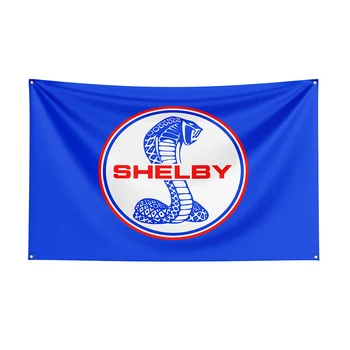 90x150 см Флаг Шелби, баннер с принтом гоночного автомобиля из полиэстера для декора