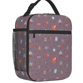 Калькулятор рюкзаков Back To School, термоизолированные сумки для ланча, переносная сумка для ланча для школы, офиса, коробка для хранения продуктов на открытом воздухе