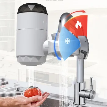 Мгновенный электрический водонагреватель мощностью 3000 Вт для быстрого нагрева Кухни, ванной комнаты, смесителя для умывальника, безцилиндрового водонагревателя