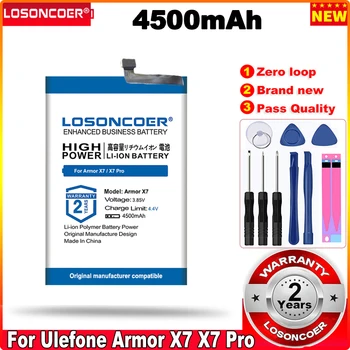 LOSONCOER 0 Цикл 100% Новый Аккумулятор емкостью 4500 мАч для Ulefone armor X7 Аккумулятор для Ulefone armor X7 pro Аккумулятор