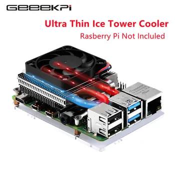 Geeekpi Новый Ультратонкий Низкопрофильный Вентилятор Охлаждения процессора Tower, Радиаторный Кулер для Raspberry Pi 4 B