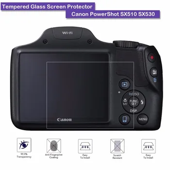9H Твердость Премиум Закаленное Настоящее Стекло Камеры ЖК-экран Защитная Пленка Для Canon PowerShot SX510 SX530 Аксессуары