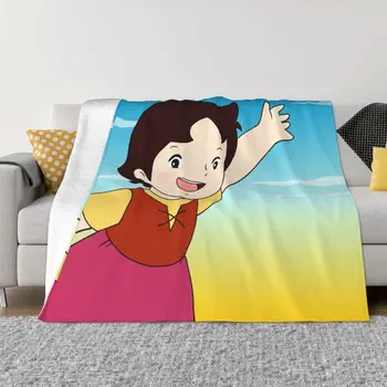 Милые Одеяла с 3D принтом Хайди, Дышащие Мягкие Фланелевые Летние Одеяла с героями мультфильмов Аниме 
