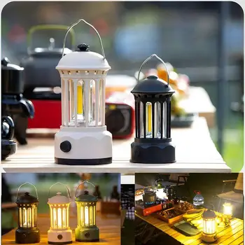 Мини Портативный светодиодный фонарь для кемпинга, USB перезаряжаемая лампа наружного освещения, садовое барбекю, декоративное рассеянное освещение для вечеринки