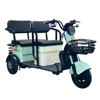 Электрический трехколесный велосипед 48 В/60 В, литиевая батарея, дифференциальный двигатель, запуск одной кнопкой, Предохранительный тормоз, Бескамерная шина