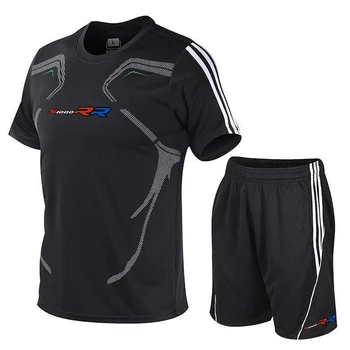 Для BMW S1000R S1000RR S1000XR 2023 мужская футболка с короткими рукавами, дышащая спортивная одежда свободного кроя, летняя с логотипом