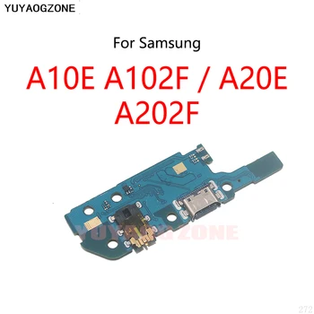 10 шт./лот для Samsung Galaxy A10E A102F A20E A202F USB-док-станция для зарядки, разъем для порта, гибкий кабель, модуль платы зарядки