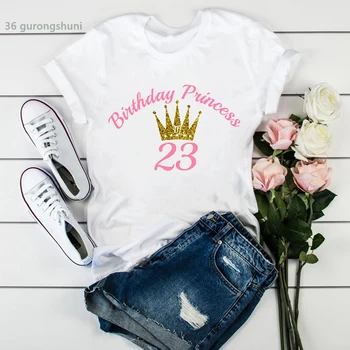 Футболка femme, подарок на день рождения, одежда от 17 до 38 лет, день рождения, женская футболка с графическим принтом, летние Милые повседневные футболки для девочек