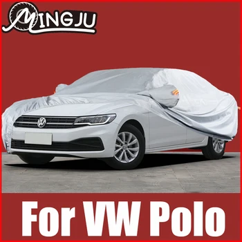 Полные автомобильные чехлы для Volkswagen VW Polo 6R 6C GTI, открытый снежный защитный козырек, пылезащитные водонепроницаемые Аксессуары из ткани Оксфорд