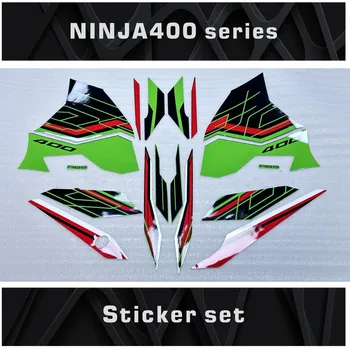 Для Ninja 300 2023 Ninja300 Мотоциклетный Обтекатель Полный Комплект Зеленых Защитных Наклеек Водонепроницаемые Детали Для Украшения
