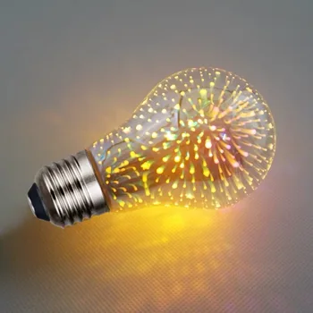 3D-лампа для фейерверков, креативная красочная светодиодная лампа, трехмерная ослепительная художественная звездная лампа