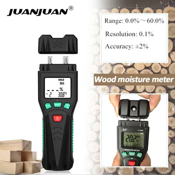Цифровой Измеритель влажности древесины FY886 с двумя Контактами, Тестер влажности материалов 7 Категорий, Детектор влажности Древесины, Измеритель влажности Древесины