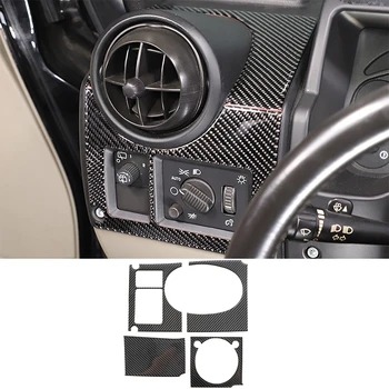 Для Hummer H2 2003-2007 Боковая панель Воздуховыпуска Автомобиля, Декоративная наклейка, Аксессуары для интерьера из мягкого углеродного волокна LHD