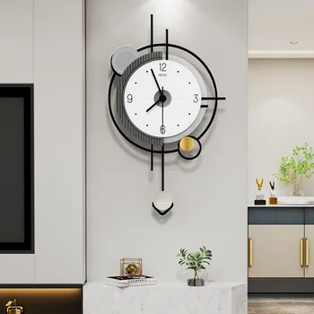 Большие Роскошные Настенные часы Современного дизайна, Минималистичные Необычные креативные Круглые Настенные промышленные Часы, Необычное Украшение для дома Wanduhr