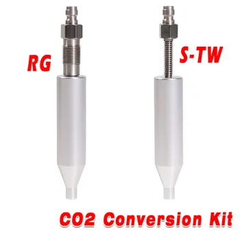 Пневматический комплект для преобразования CO2 С резьбой S-TW и RG Для Замены Картриджей CO2 Фитинги 8 мм Быстроразъемный клапан Адаптер для воздушного шланга