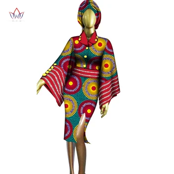 Африканские Модные Женские платья Длиной до колена, Женское Платье, Летнее Платье С рукавом 