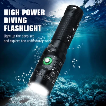 BORUiT S2 Мощный фонарик для дайвинга 1000LM Супер профессиональный подводный светодиодный фонарь с использованием водонепроницаемой приключенческой лампы 18650 IPX8