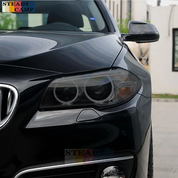 2 Шт. Защитная пленка для автомобильных фар с дымчато-черным оттенком, Виниловая Прозрачная наклейка из ТПУ Для BMW 5 серии F10 F11 Touring