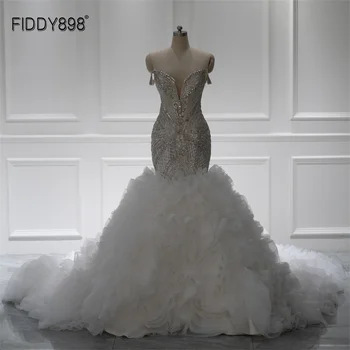 FIDDY898 Роскошное Свадебное платье с вырезом 