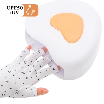 Перчатка для дизайна ногтей с защитой от ультрафиолета Перчатка для защиты от Ультрафиолетового излучения Перчатки Protecter Для Геля для дизайна ногтей UV LED Лампа Инструмент