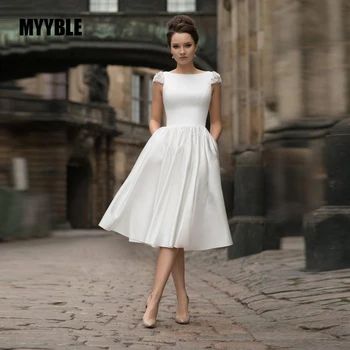 MYYBLE Smileven Платье Невесты в стиле Бохо 2021, Атласное Поддельное платье, vestido de casamento, Свадебное платье Принцессы, Романтическое платье для свадебной вечеринки