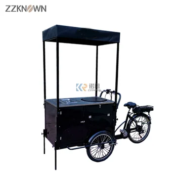 Электрический Велосипед для доставки еды, Вендинг для блинов, Трехколесный велосипед для взрослых, Велосипедная тележка с педалями для продажи