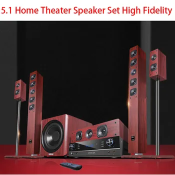 Домашний комплект динамиков для домашнего кинотеатра высокой мощности 5.1, 900 Вт, высококачественный комбинированный усилитель звука HiFi Fever для пола, динамик