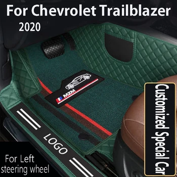 Автомобильные коврики для Chevrolet Trailblazer 2020 (7 мест), Кожаный ковер для укладки, Защита аксессуаров для интерьера, накладки для ног на приборной панели, Коврики Дек