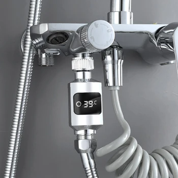 Смесители для душа в ванной Комнате, Термометр для воды, Электрический светодиодный дисплей, Монитор температуры воды в ванной из АБС-пластика для домашнего душа