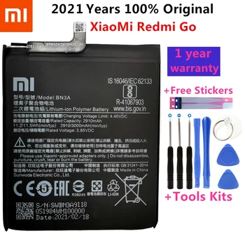 100% Оригинальный Аккумулятор Xiaomi BN3A 3000 мАч Для XiaoMi Redmi Go BN3A Batterie Bateria Аккумулятор Для смартфона