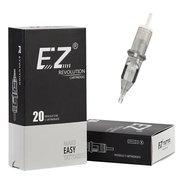 EZ Revolution Игла для картриджа для татуировки # 08 (0,25 мм) с круглым вкладышем (RL) Иглы для перманентного макияжа Роторные Ручные машины 20 шт./кор.