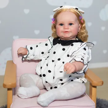 60 см 3D краска, кожа, Ткань, Силиконовая кукла-Реборн, девочка Мэдди, Кровеносные сосуды для малышей, Бебе, Реалистичное искусство Ручной работы