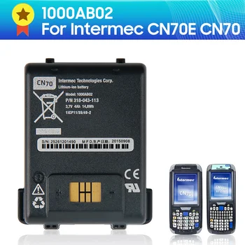 100% Оригинальный аккумулятор 1000AB02 для Intermec Honeywell CN70E CN70 318-043-033, сменный аккумулятор 4000 мАч