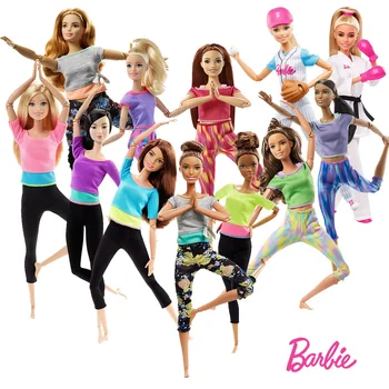 Кукла Барби для Йоги, Оригинальные Спортивные куклы Барби, игрушки, Суставы, сделанные Для Движения, Для Девочек, Juguetes, Интерактивные Детские Brinquedos, Подарки 30 см