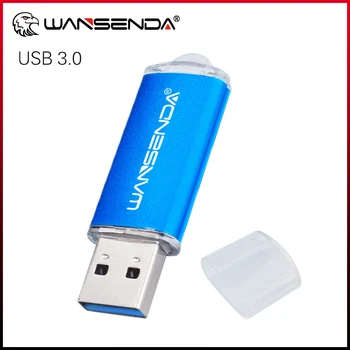 WANSENDA Металлический USB Флэш-Накопитель Высокоскоростной флеш-накопитель 256 ГБ USB-накопитель 3,0 128 ГБ 64 ГБ 32 ГБ 16 ГБ 8 ГБ Мини-Флешка флэш-Накопитель