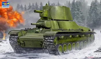 Трубач 09591 1/35 Масштаб E-100 Советский T-100Z Тяжелый танк пластиковый модельный комплект