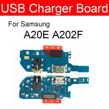 100% Натуральная зарядная плата USB Jack для Samsung Galaxy A20E SM-A202FD A202FD Замена разъема USB для зарядного устройства
