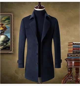 2022 новое поступление, зимняя мужская куртка высокого качества, зимний шерстяной тренч, мужское модное шерстяное пальто, мужское шерстяное пальто размера M-3XL