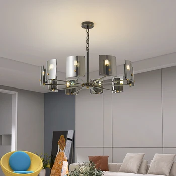 Люстра Светодиодная Художественная подвесная лампа, освещение, декор комнаты, Скандинавский домашний обеденный блеск, подвесной потолочный светильник, современный люкс