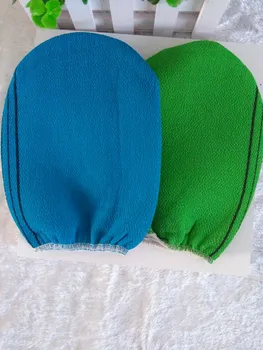 1000 шт./лот, итальянское полотенце, корейская перчатка, вискозная рукавица-скраб для тела, перчатка-скраб kessa mitt, отшелушивающая перчатка для загара (обычная)