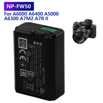 Сменный Аккумулятор NP-FW50 Для SONY A6000 α6000 A6400 A7M2 A7R II A5000 A6300 Перезаряжаемый Аккумулятор 1080mAh