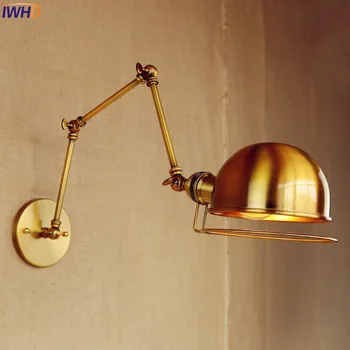 IWHD Промышленный Настенный Светильник в Стиле Лофт LED Edison Wandlampen С Регулируемыми Поворотами, настенный светильник с длинной Рукояткой, Винтажные Приложения, По Сравнению
