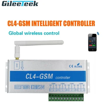 CL4-GSM SMS-контроллер, беспроводной датчик, GSM-переключатель, SMS-контроллер, 4 релейных выхода, GSM-переключатель для управления домашними электрическими устройствами