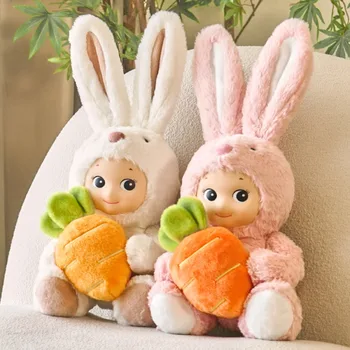 Сонни Энджел, Плюшевый кролик, милая мягкая плюшевая игрушка, обнимающий кролика Медведь, Кавайная кукла с сердечком для девочки, подарки, подушка для сна, деко